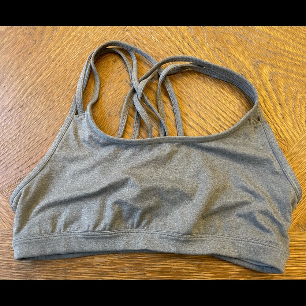 Athleta sports bra S gray